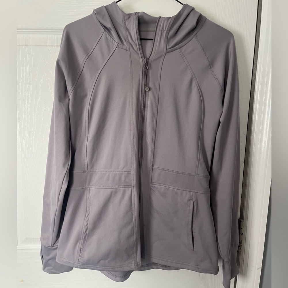 Women's Lavender Hooded Athletic Jacket